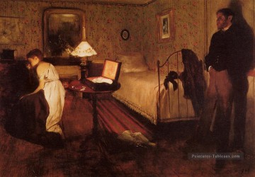 Edgar Peintre - Intérieur aka Le viol Impressionnisme danseuse de ballet Edgar Degas